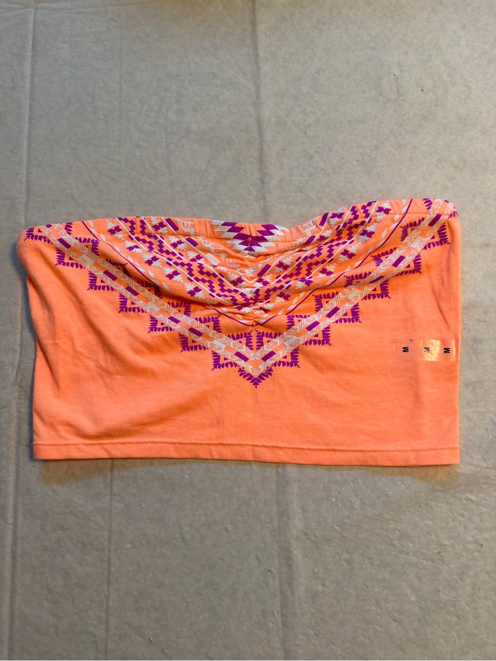 Vintage orange y2k Tube Top NWT